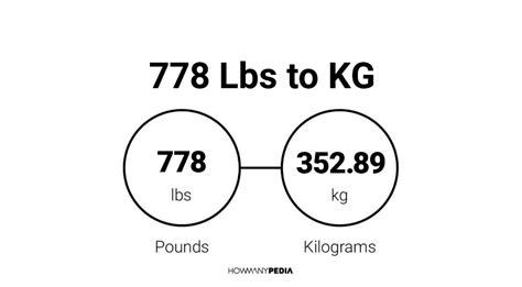 778 lbs to kg